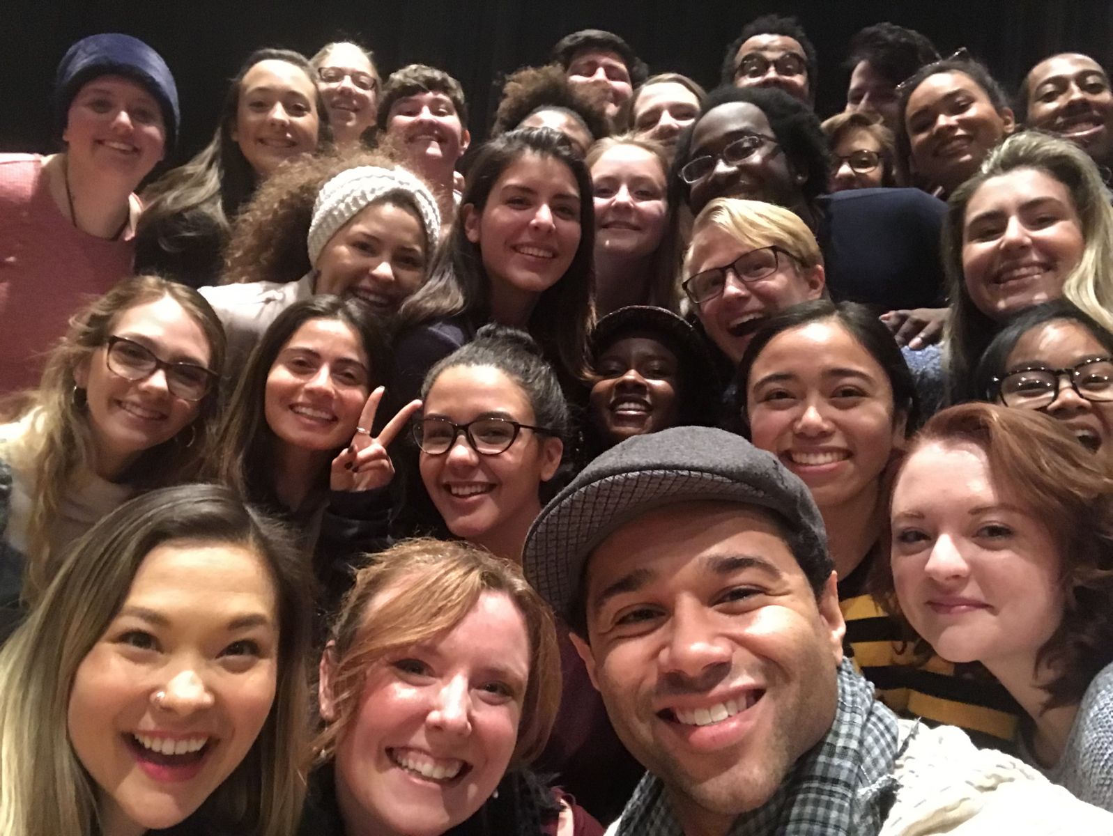 Corbin Bleu and Lisa Helmi Johanson visit TDPS